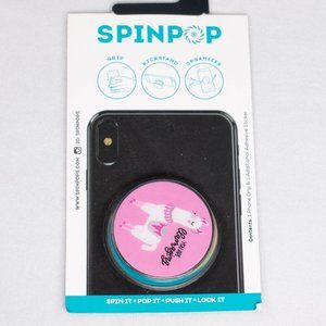 SpinPop Universal Phone Holder ‘You Are Llamazing’‎ Grip Kickstand Organizer